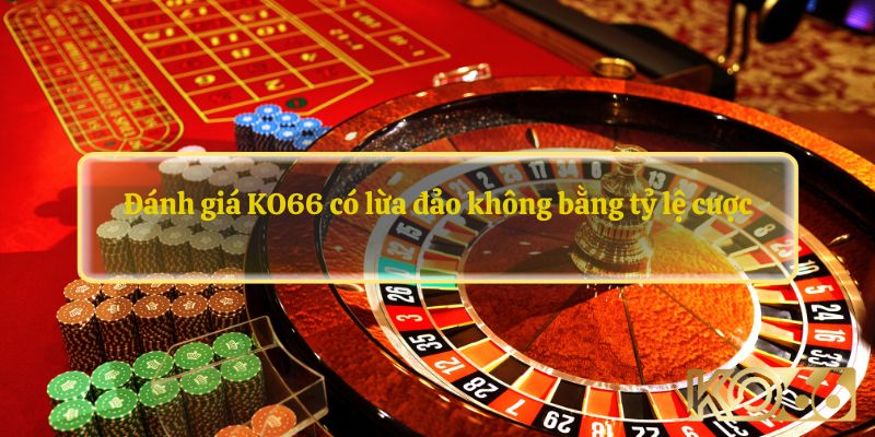 Đánh giá KO66 có lừa đảo không bằng tỷ lệ cược